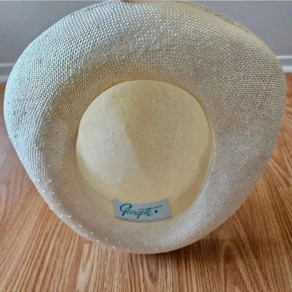 Georgette Vintage Women's Classy Hat Cream. - Picture 12 of 13